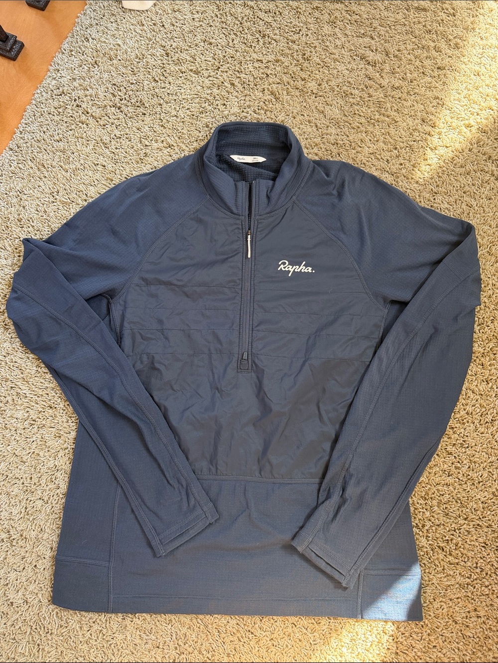Rapha MEN'S EXPLORE ZIP NECK PULLOVER - dark grey